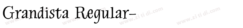 Grandista Regular字体转换